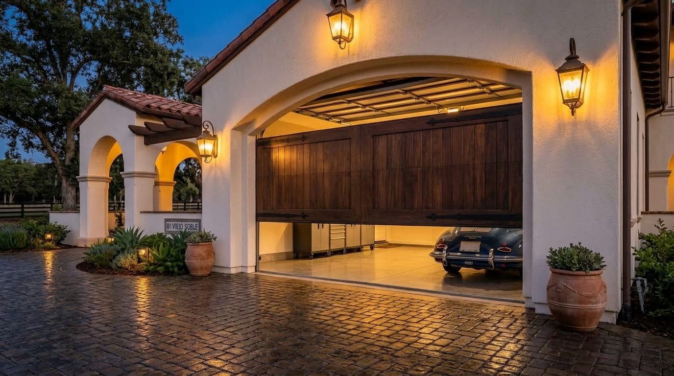 Megan Newman Garage Door Seal Pros Garage Door Gliding Open Revealing Warm Illuminated Interior